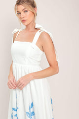 CLOUD BLOSSOM WOVEN MAXI DRESS - Flying Tomato - Flyclothing LLC