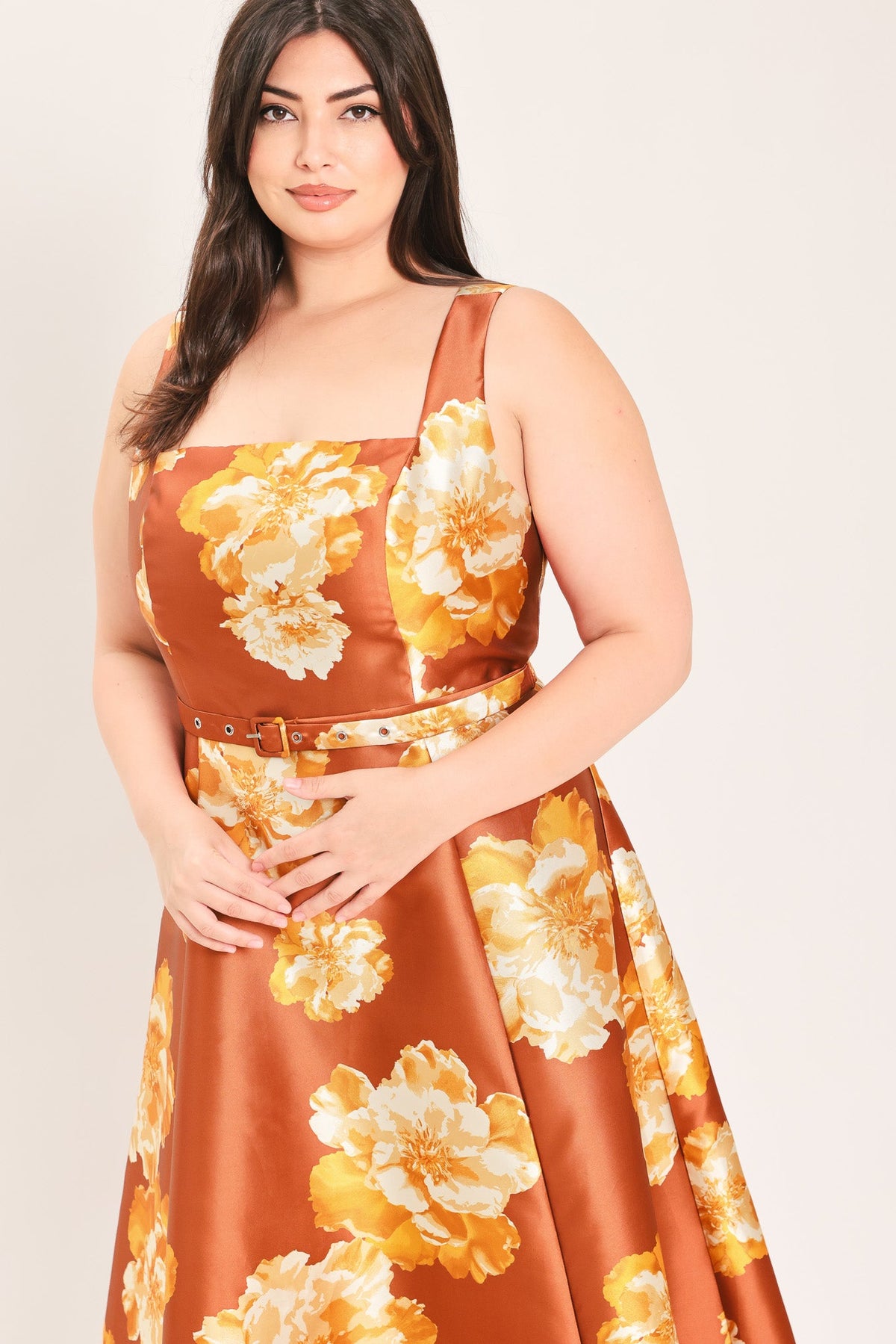 FIRESIDE FLORAL REVERIE WOVEN MAXI DRESS - Flying Tomato - Flyclothing LLC