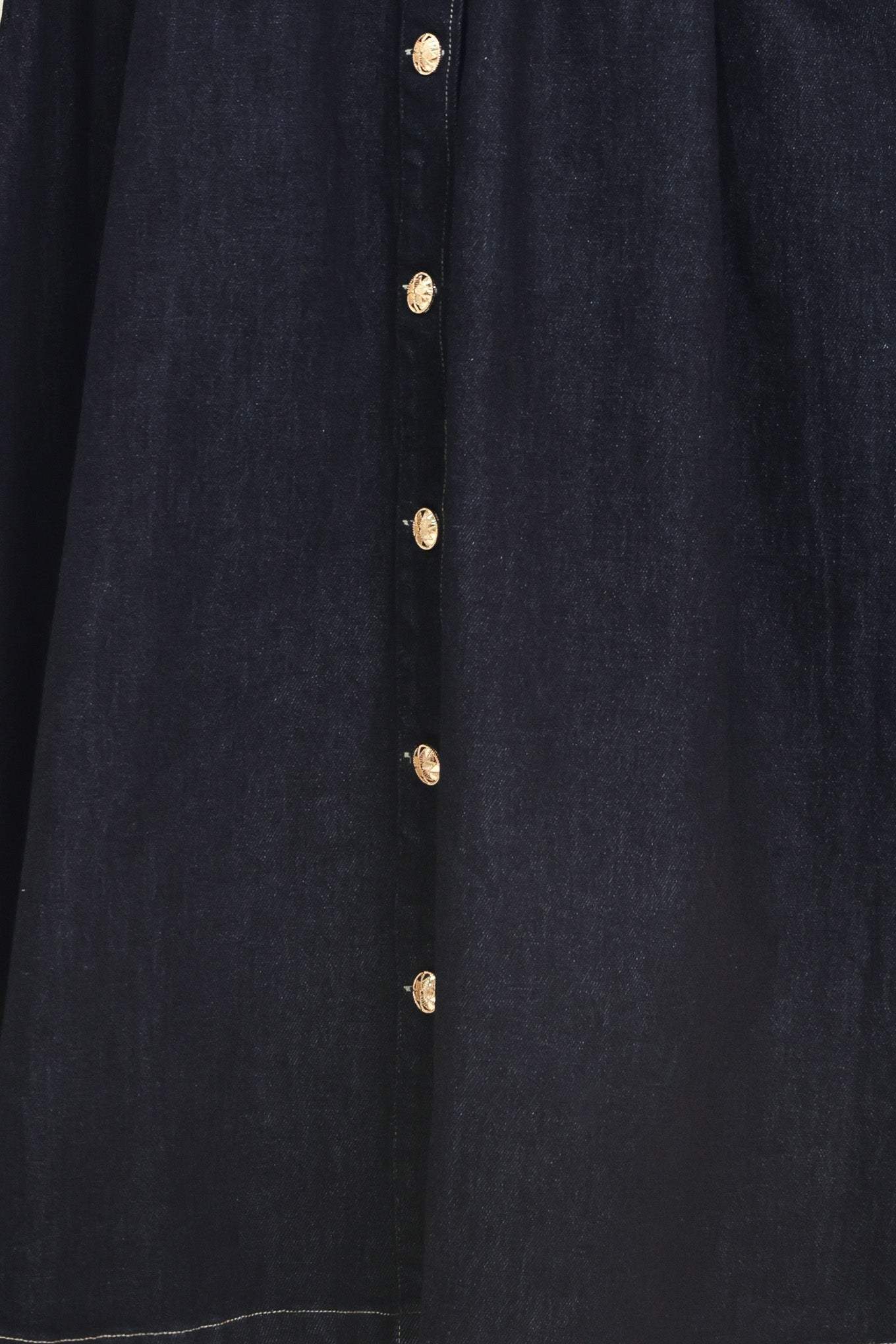 INDIGO CHARM DENIM MIDI DRESS