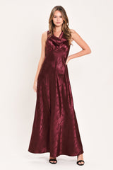 LUMINOUS CHAMPAGNE KISS WOVEN MAXI DRESS