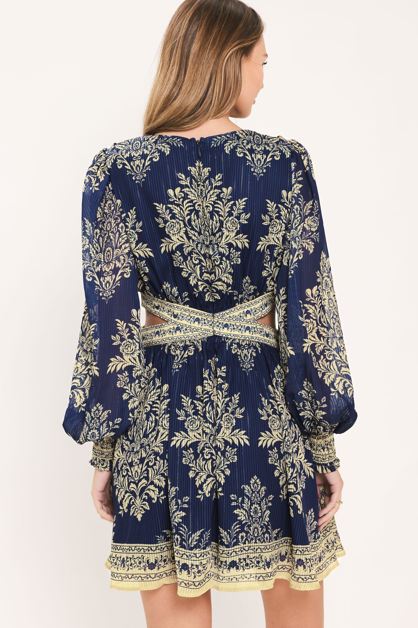PALACE GARDEN FANTASY WOVEN MINI DRESS