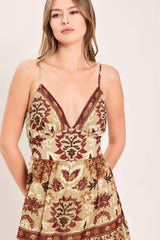 NOMAD FLOWER CANTICLE WOVEN MAXI DRESS