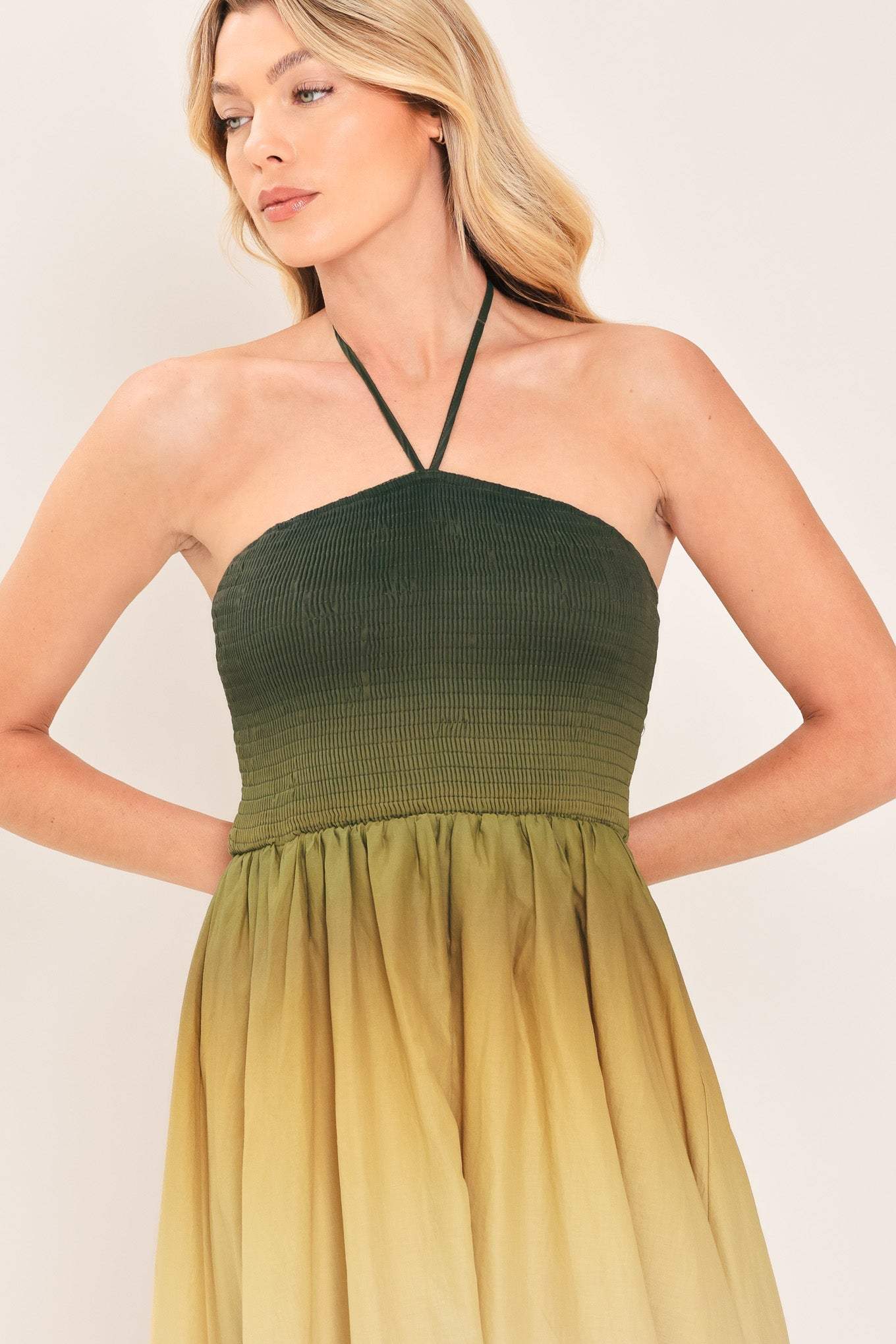 SUNSET OMBRE WOVEN MAXI DRESS