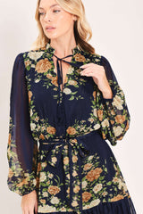 MOONLIT GARDEN CHARM WOVEN MAXI DRESS