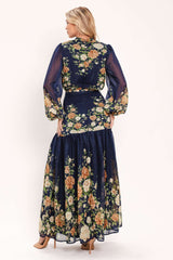 MOONLIT GARDEN CHARM WOVEN MAXI DRESS