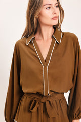 MAPLE TIERED MOMENTS WOVEN MIDI DRESS