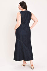 CHELSEA DENIM MIDI DRESS