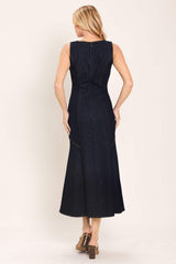 CHELSEA DENIM MIDI DRESS