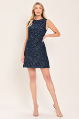 STARLIGHT CHARM WOVEN MINI DRESS