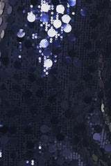 STARRY NAVY SEQUIN SHIFT MINI DRESS - Flying Tomato - Flyclothing LLC