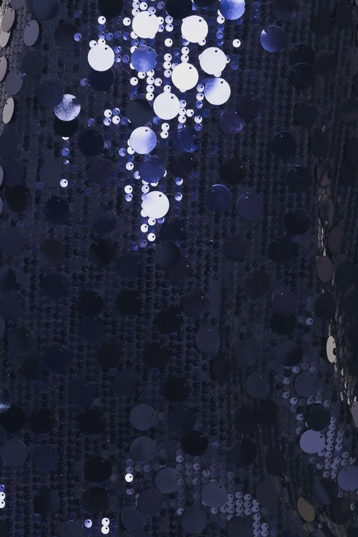 STARRY NAVY SEQUIN SHIFT MINI DRESS