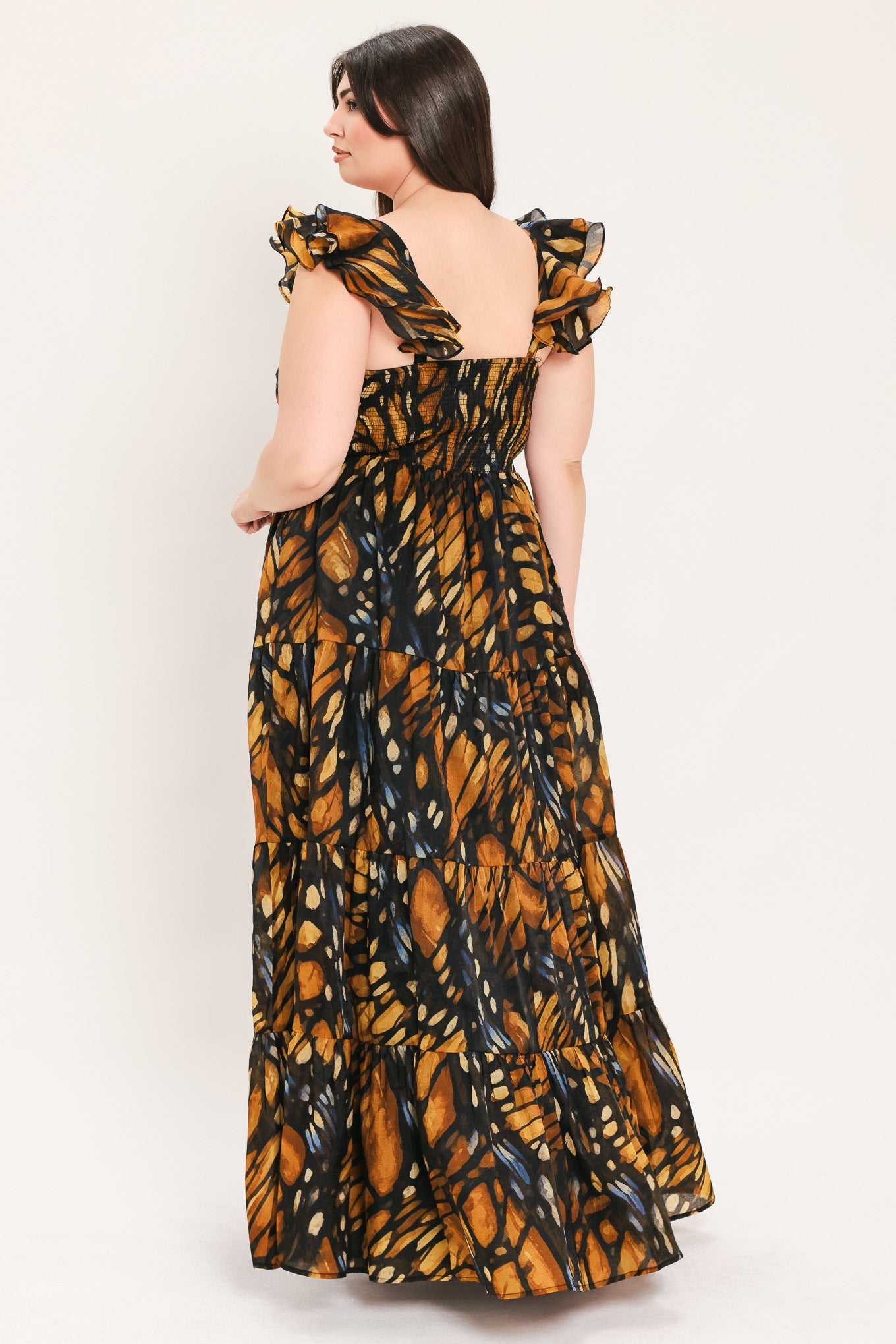 EMBERWING GARDEN GOWN WOVEN MAXI DRESS