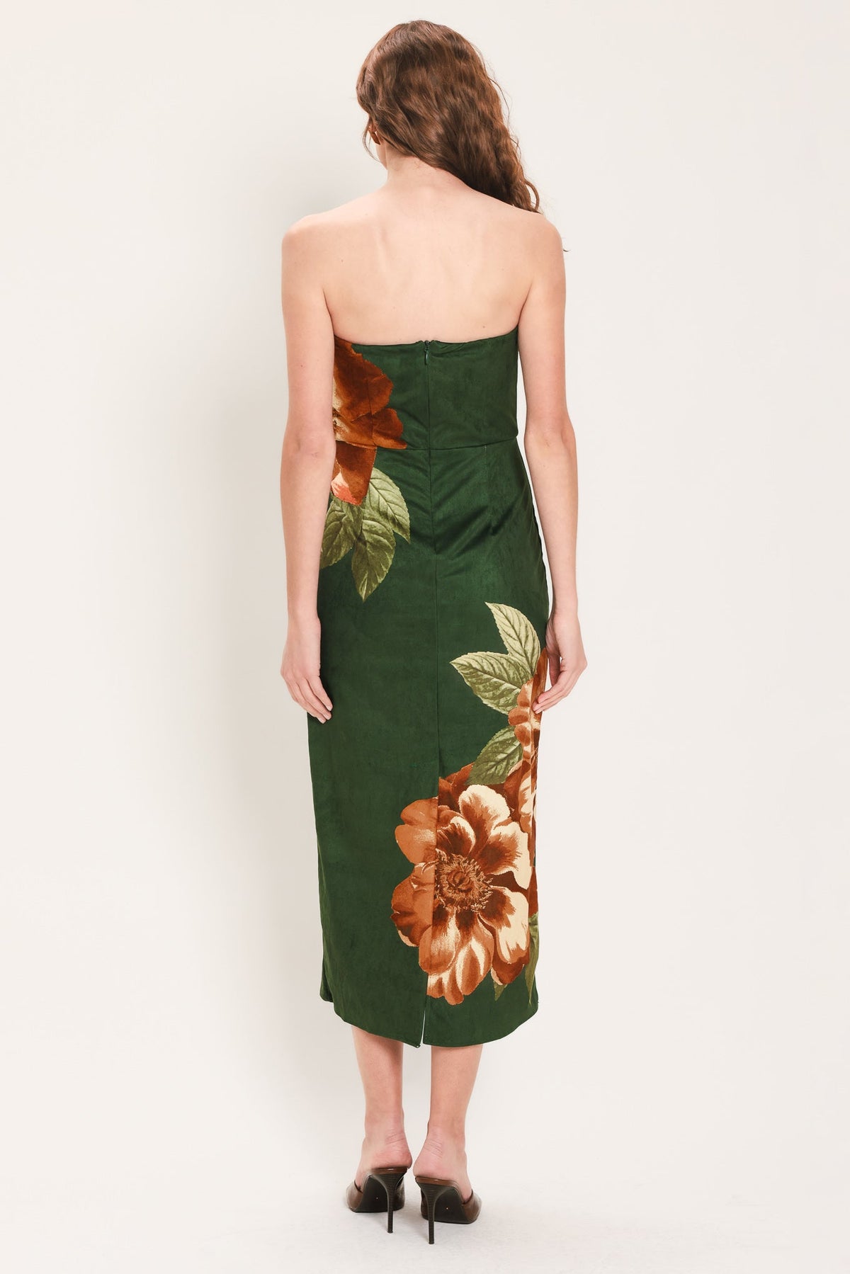 EVERGREEN ENCHANTMENT HUNTER GREEN TUBE MIDI DRESS - Flying Tomato - Flyclothing LLC