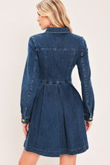 DENIM HERITAGE FLARE MINI DRESS