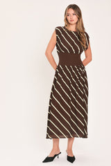 AUTUMN IN PARIS PRINTED MIDI DRESS