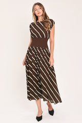 AUTUMN IN PARIS PRINTED MIDI DRESS