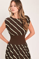 AUTUMN IN PARIS PRINTED MIDI DRESS