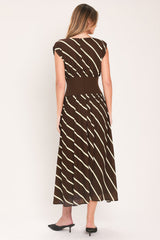 AUTUMN IN PARIS PRINTED MIDI DRESS