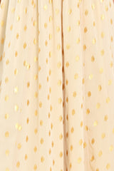 SHIMMERING SKY AFFECTION WOVEN MIDI DRESS