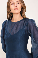 TWILIGHT CHARM WOVEN MINI DRESS