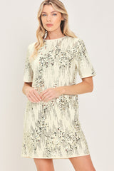 NOIR & IVORY BLACK/CREAM STATEMENT DRESS
