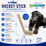 Hockey Stick Nylon Dog Chew Toy - Ultra-Durable for Aggressive Chewers USA - SodaPup/True Dogs, LLC - Flyclothing LLC