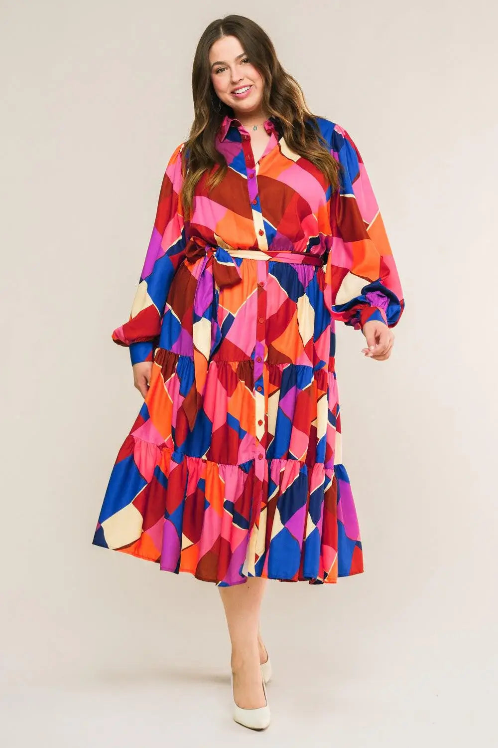 WISE WOMAN WOVEN MIDI DRESS - Flying Tomato - Flyclothing LLC