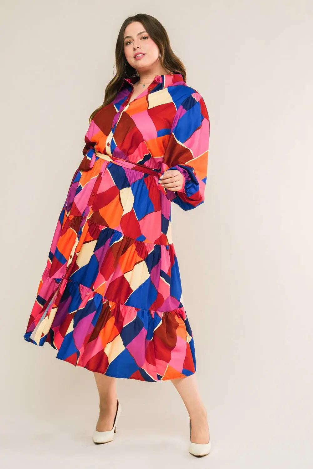 WISE WOMAN WOVEN MIDI DRESS - Flying Tomato - Flyclothing LLC