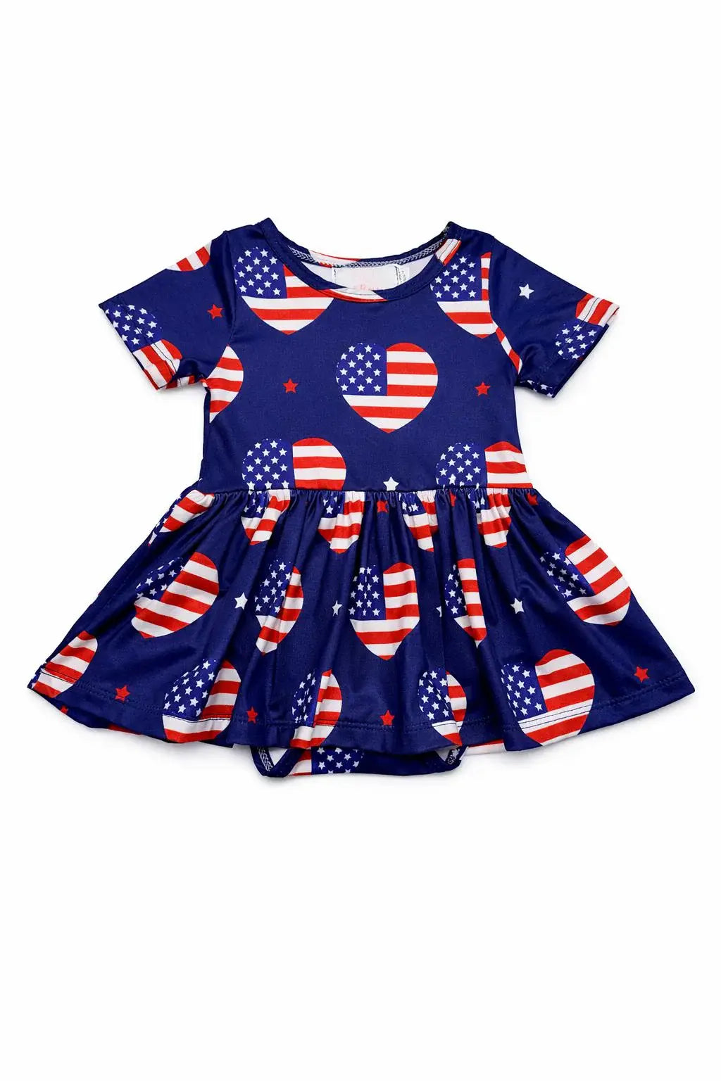 I Heart the USA S/S Twirl Bodysuit - Mila & Rose ® - Flyclothing LLC