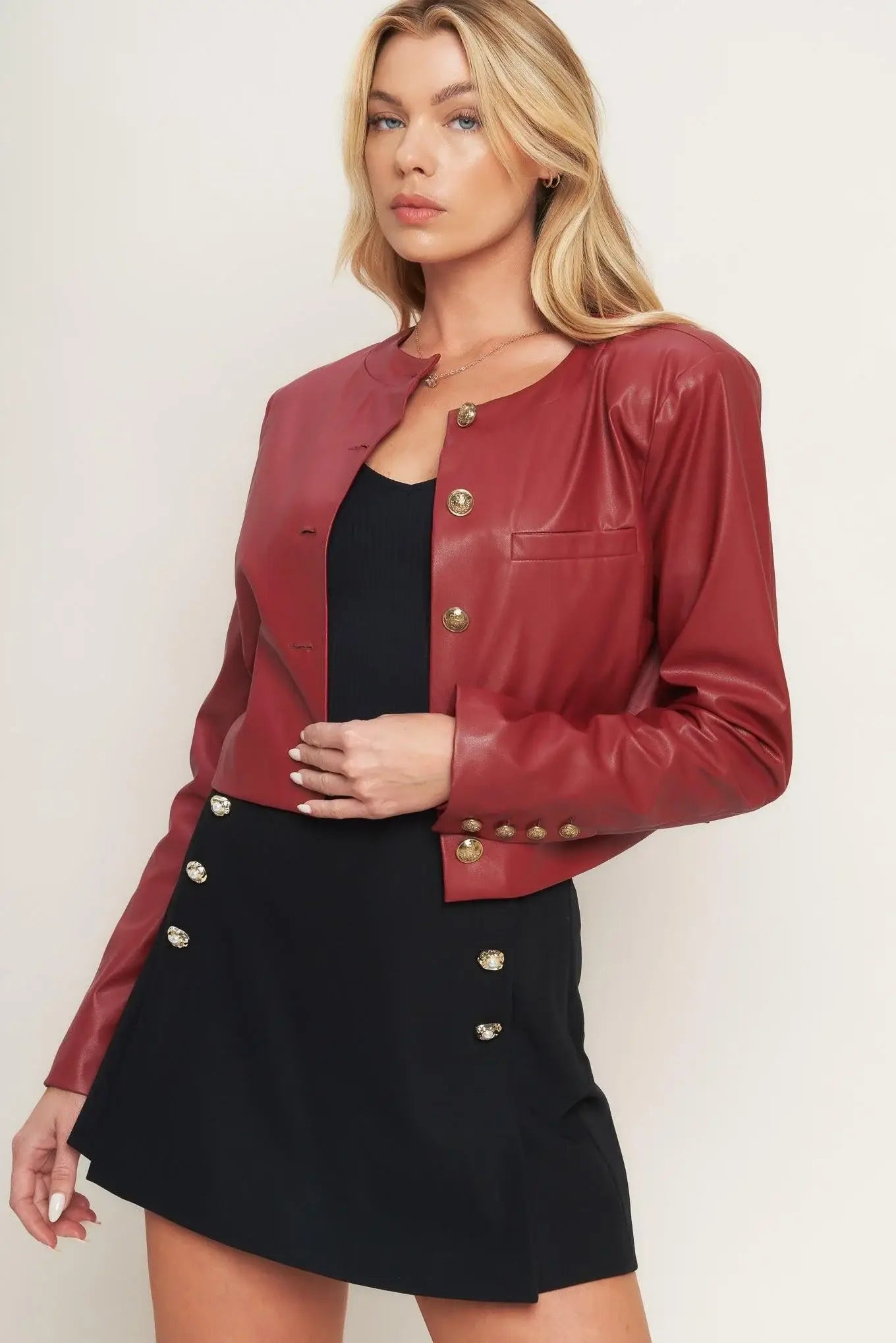TACTICAL GRACE LEATHER JACKET - Flying Tomato - Flyclothing LLC