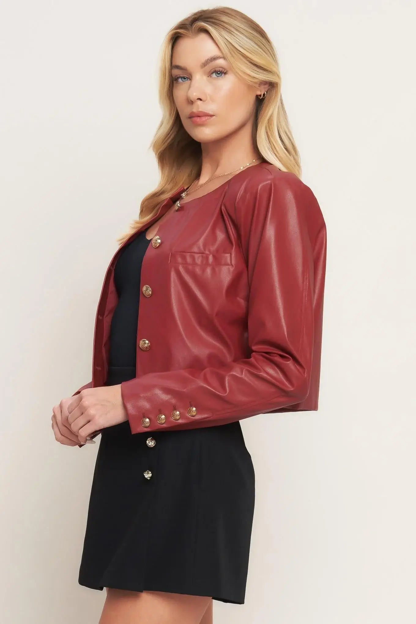 TACTICAL GRACE LEATHER JACKET - Flying Tomato - Flyclothing LLC