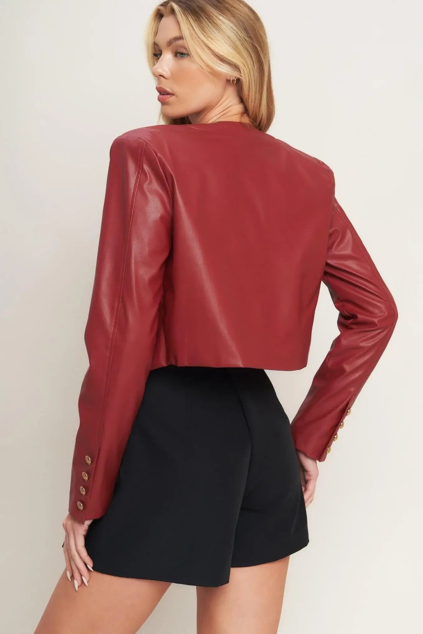 TACTICAL GRACE LEATHER JACKET - Flying Tomato - Flyclothing LLC