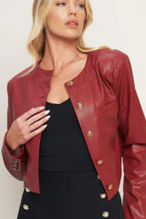 TACTICAL GRACE LEATHER JACKET - Flying Tomato - Flyclothing LLC