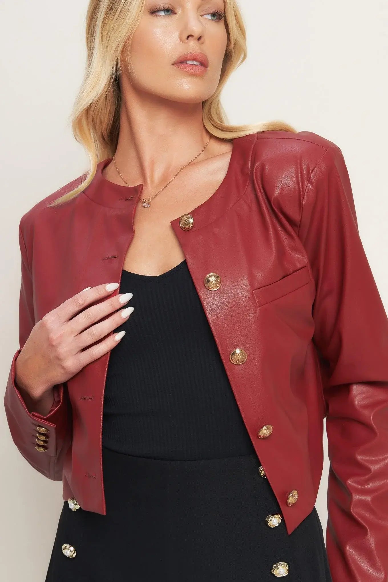 TACTICAL GRACE LEATHER JACKET - Flying Tomato - Flyclothing LLC
