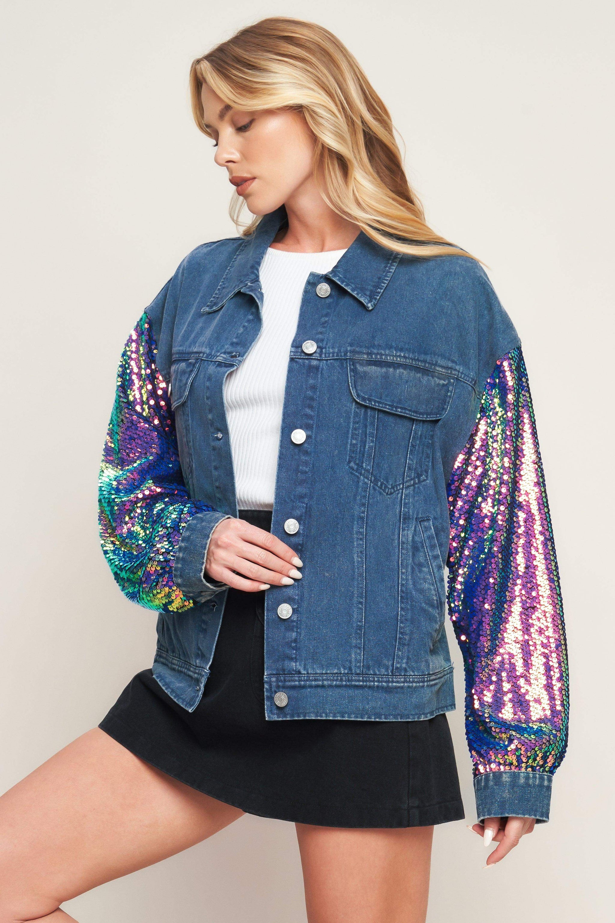 WALKING THE WALK DENIM JACKET - Flying Tomato - Flyclothing LLC