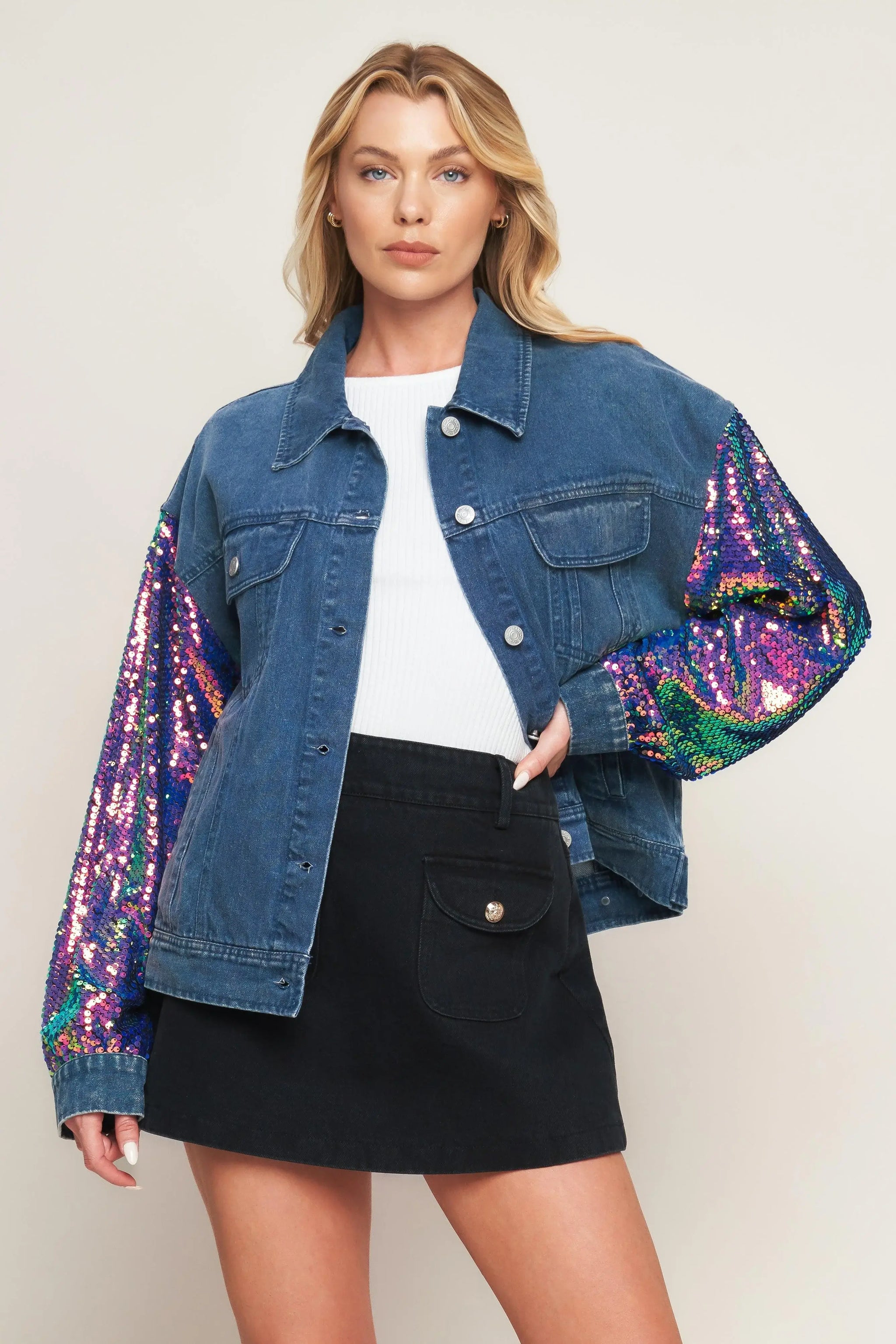 WALKING THE WALK DENIM JACKET - Flying Tomato - Flyclothing LLC