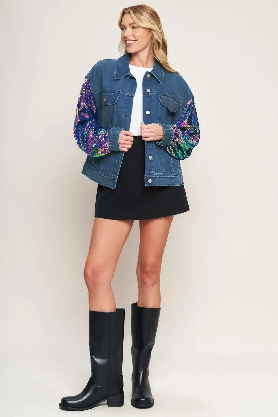 WALKING THE WALK DENIM JACKET - Flying Tomato - Flyclothing LLC