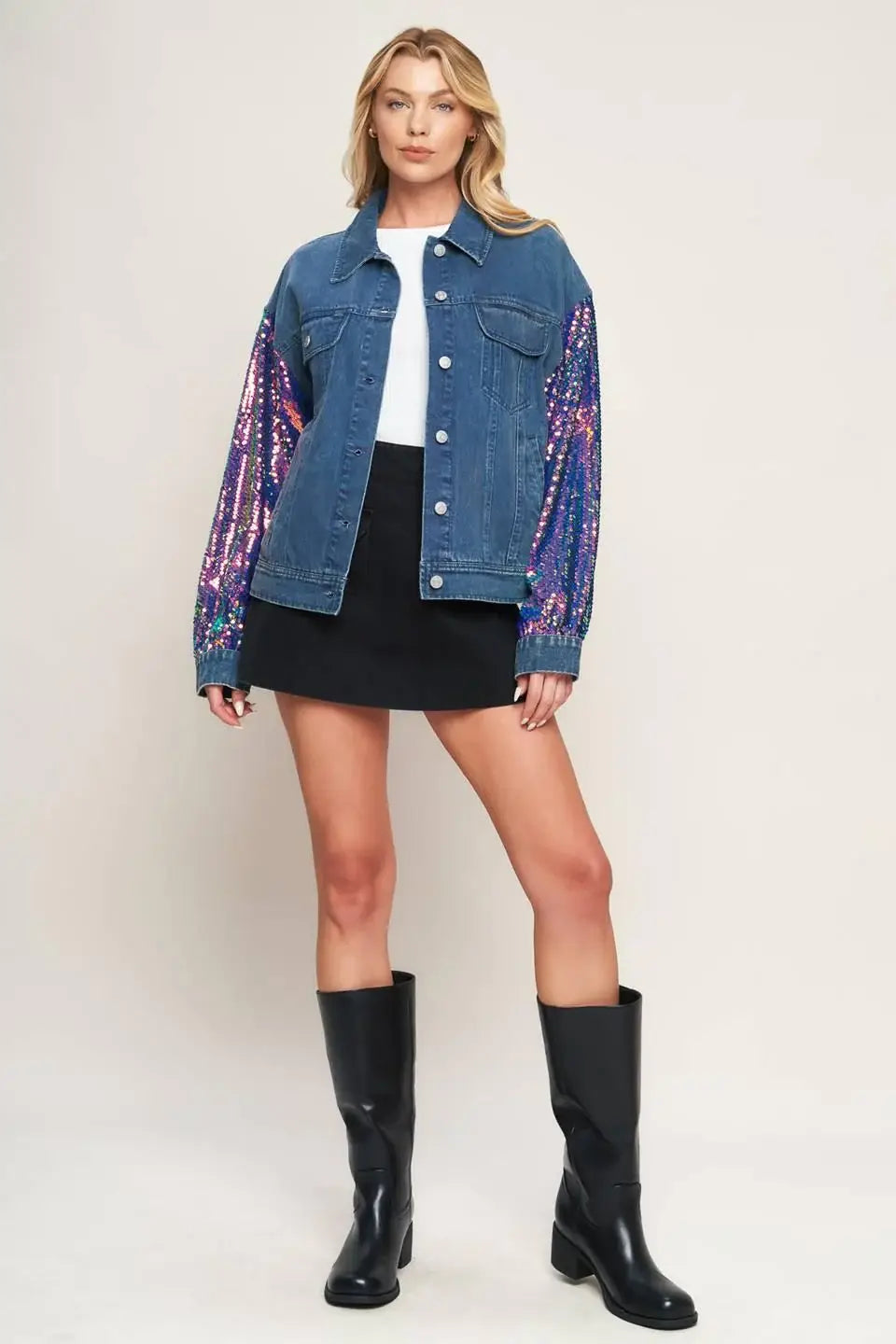 WALKING THE WALK DENIM JACKET - Flying Tomato - Flyclothing LLC