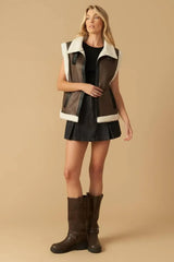 IN ANOTHER LIFE LEATHER VEST - Flying Tomato - Flyclothing LLC