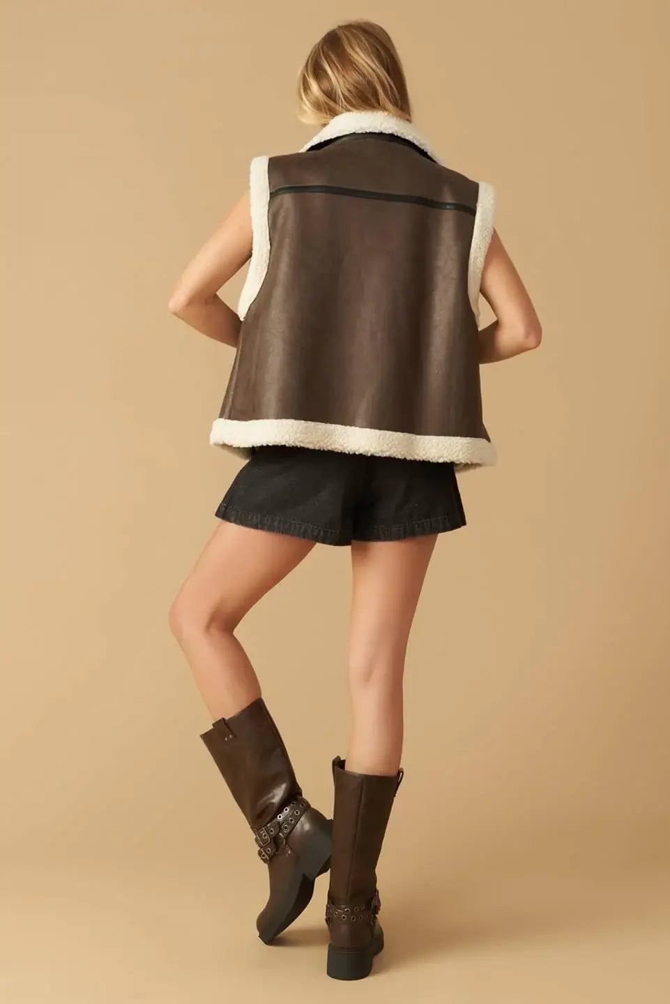 IN ANOTHER LIFE LEATHER VEST - Flying Tomato - Flyclothing LLC