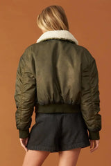 IN A TRANCE WOVEN BOMBER JACKET - Flying Tomato - Flyclothing LLC