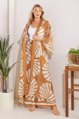 AWAITING LOVE WOVEN KIMONO COVER UP AND PANT SET - Flying Tomato - Flyclothing LLC