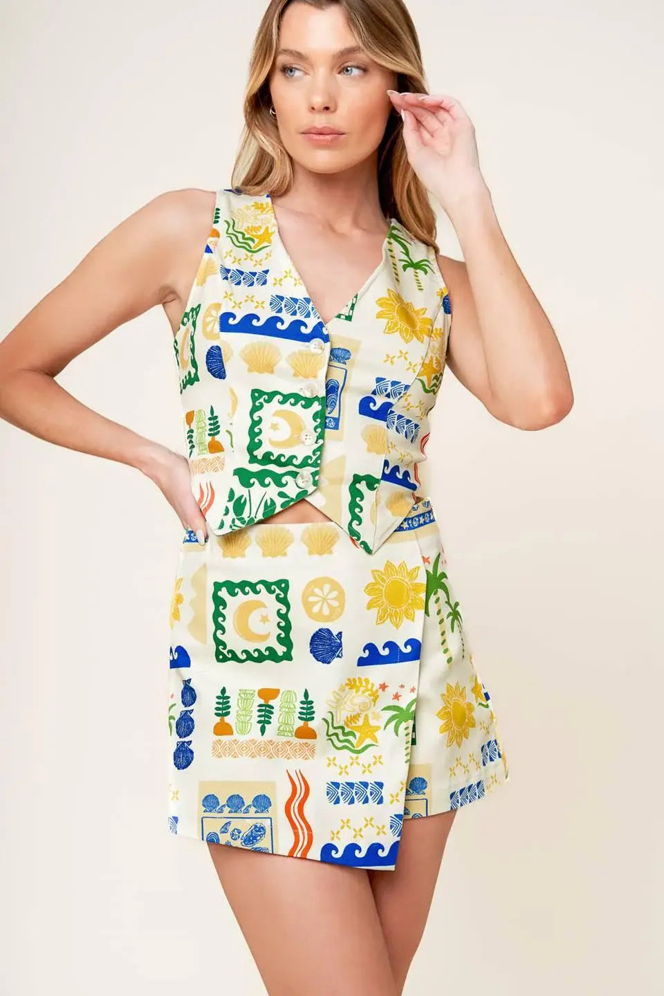 BON VOYAGE WOVEN VEST - Flying Tomato - Flyclothing LLC