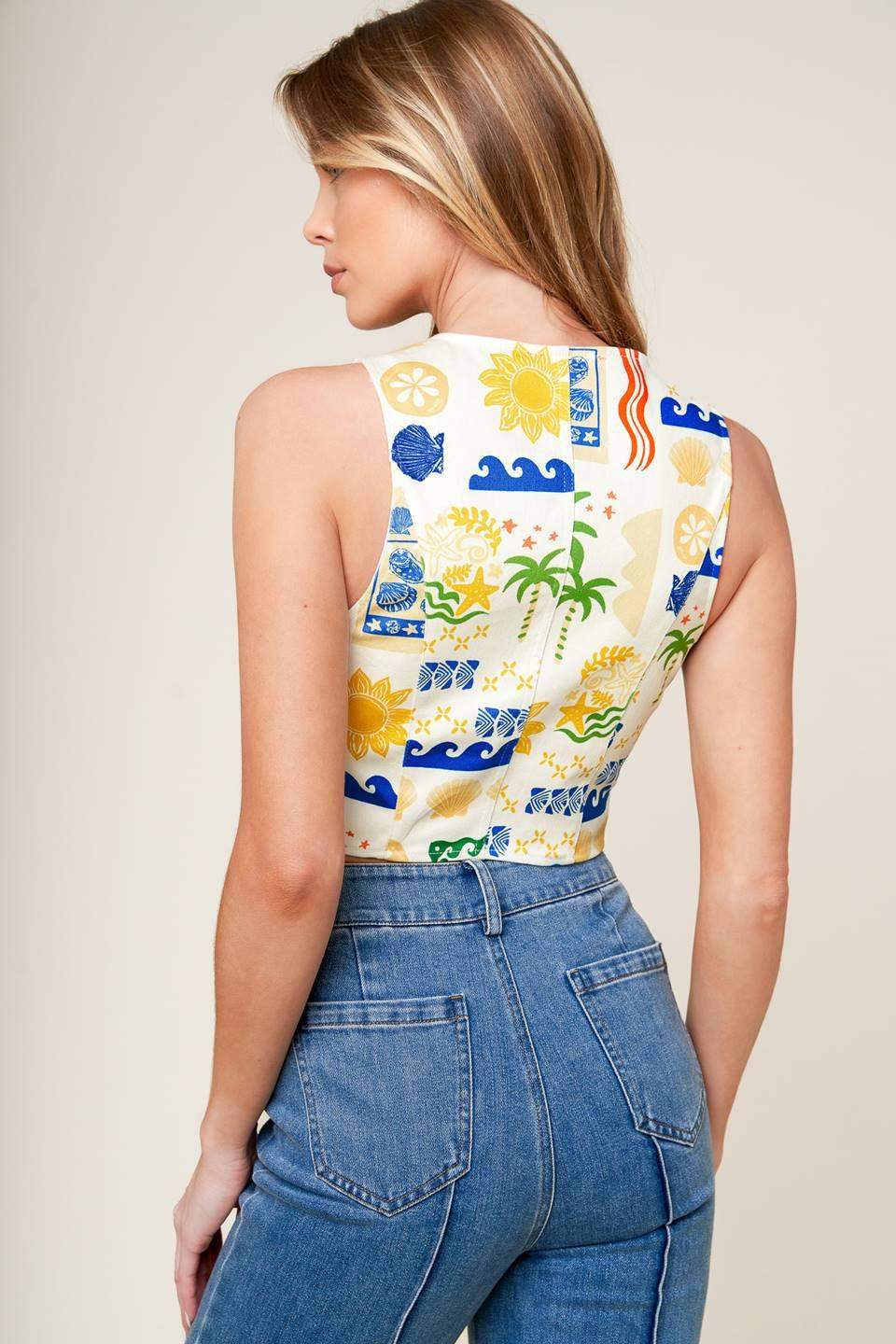 BON VOYAGE WOVEN VEST - Flying Tomato - Flyclothing LLC