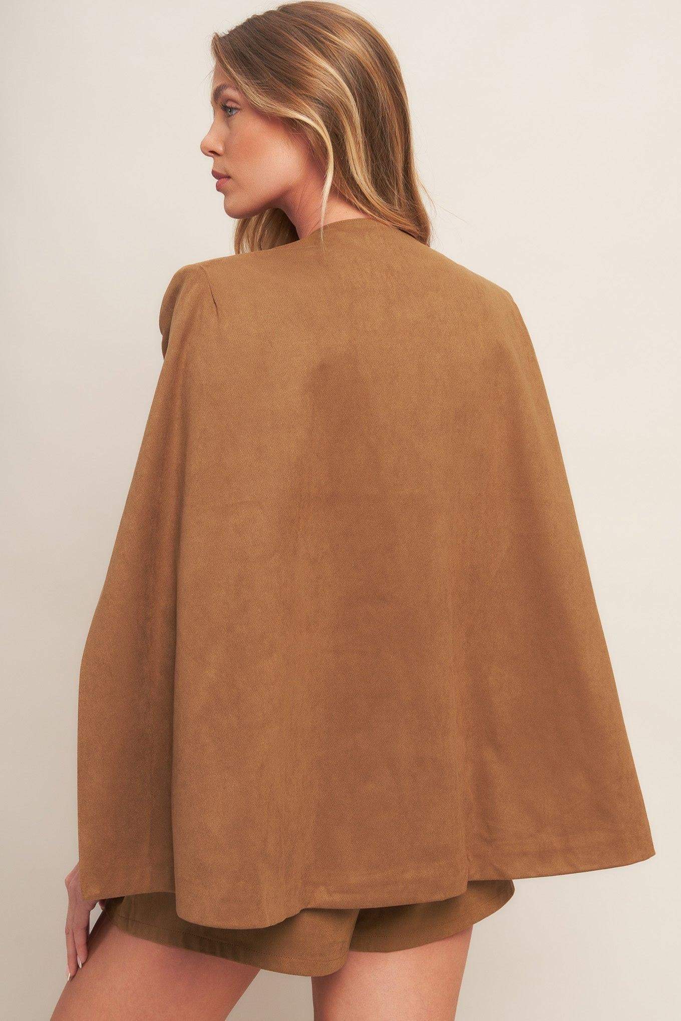 DESERT FLOWER FAUX SUEDE TOP - Flying Tomato - Flyclothing LLC