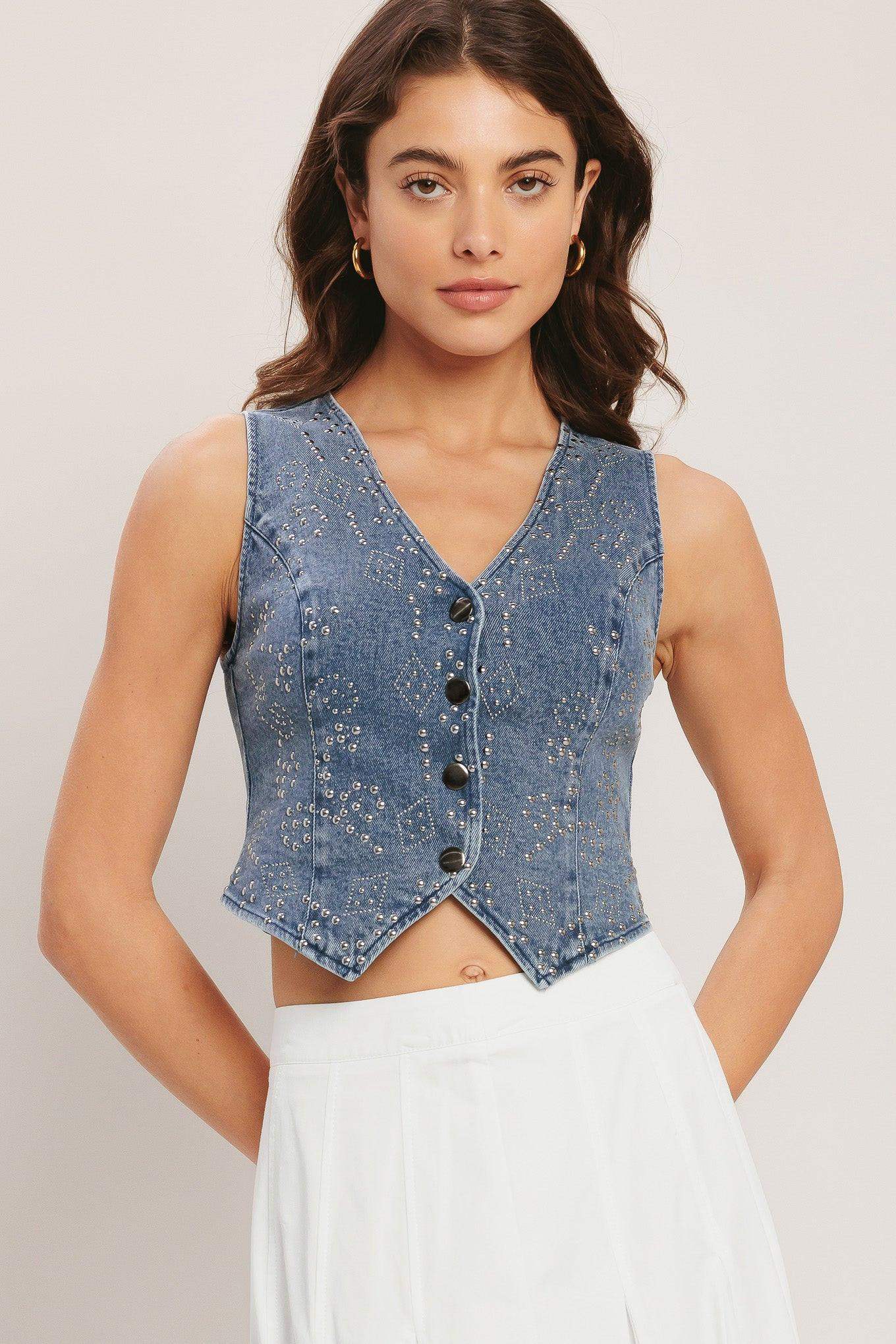 EURO SUMMER DENIM VEST - Flying Tomato - Flyclothing LLC