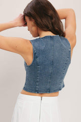 EURO SUMMER DENIM VEST - Flying Tomato - Flyclothing LLC