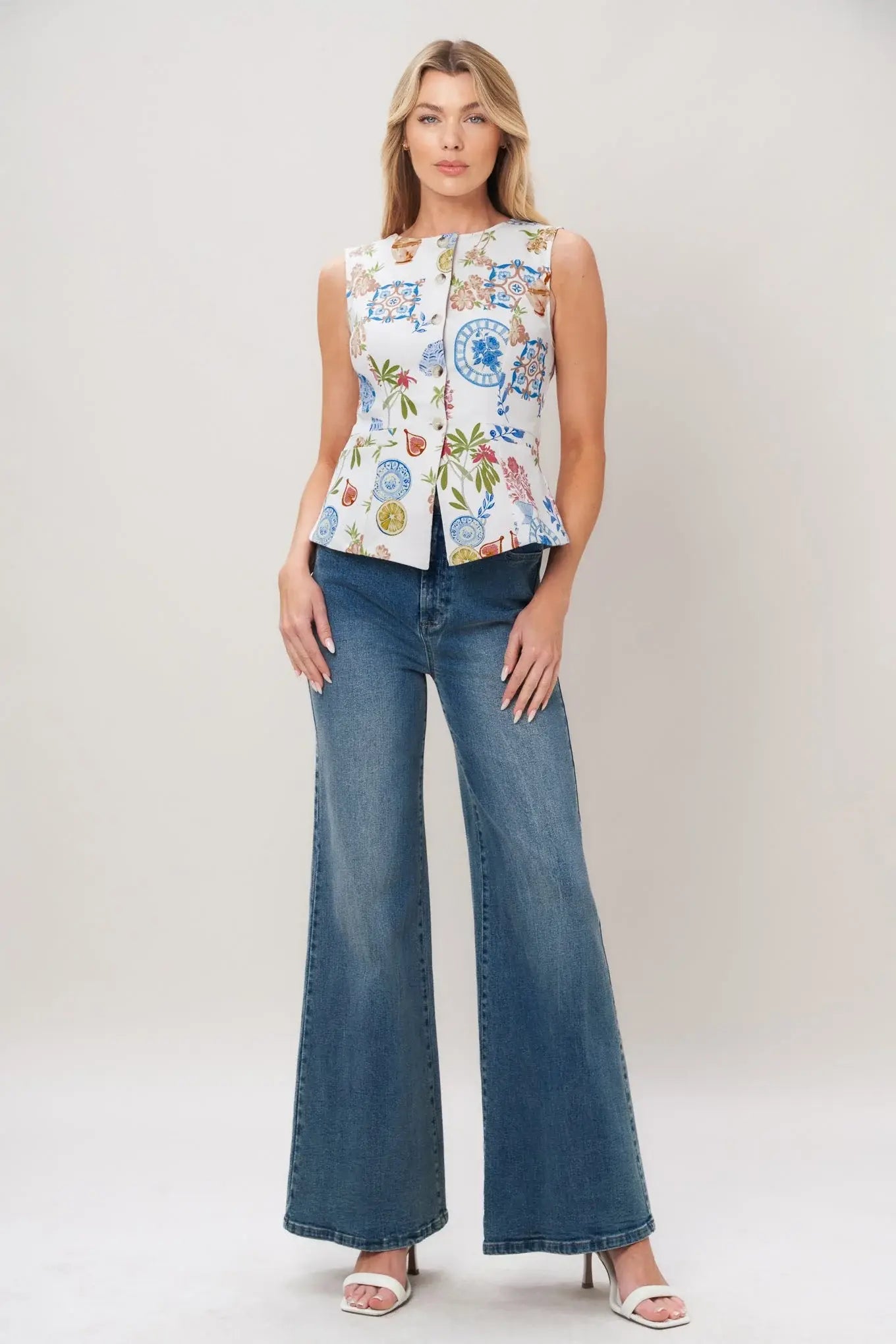 SUMMER ATELIER WOVEN VEST - Flying Tomato - Flyclothing LLC
