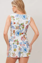 SUMMER ATELIER WOVEN VEST - Flying Tomato - Flyclothing LLC