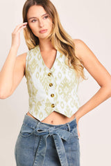 EVERYDAY CHIC WOVEN VEST - Flying Tomato - Flyclothing LLC